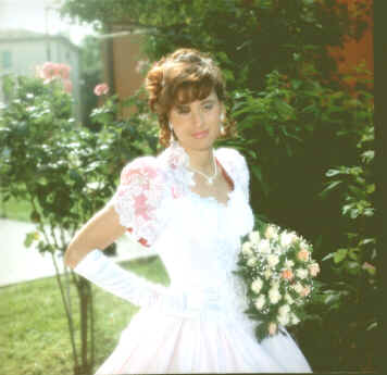 Katia vestita da Sposa